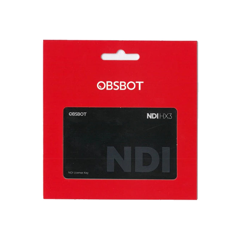 Tail HX3 NDI License Key for OBSBOT Tail Air Streaming Camera (OKB-2309-CT) In Packaging Front View