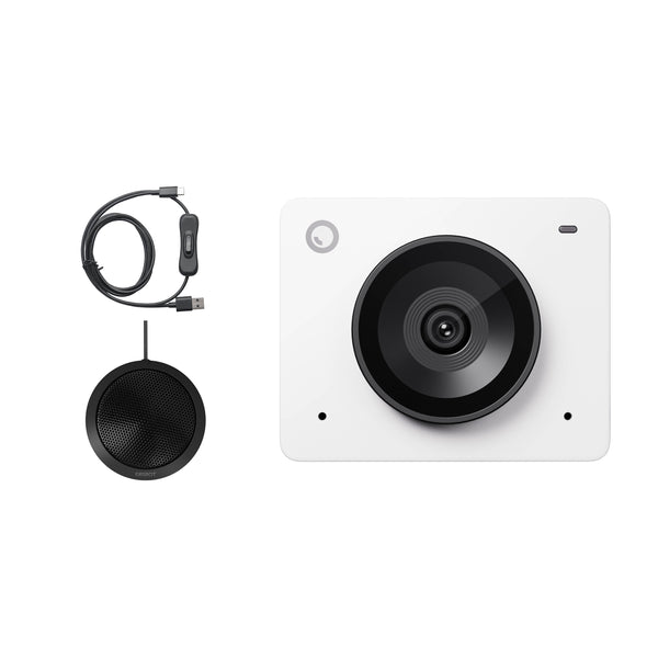 OBSBOT Meet SE AI-Powered 1080P Webcam SE Microphone Combo Cloud White