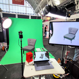 Chromakey Green Fabric Skin for the EasiFrame Curve Portable Studio Cyclorama System (Fabric Skin Only)