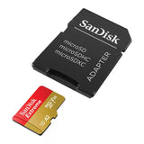 SanDisk 64GB EXTREME MicroSDXC  Memory Card with SD Card Adapter