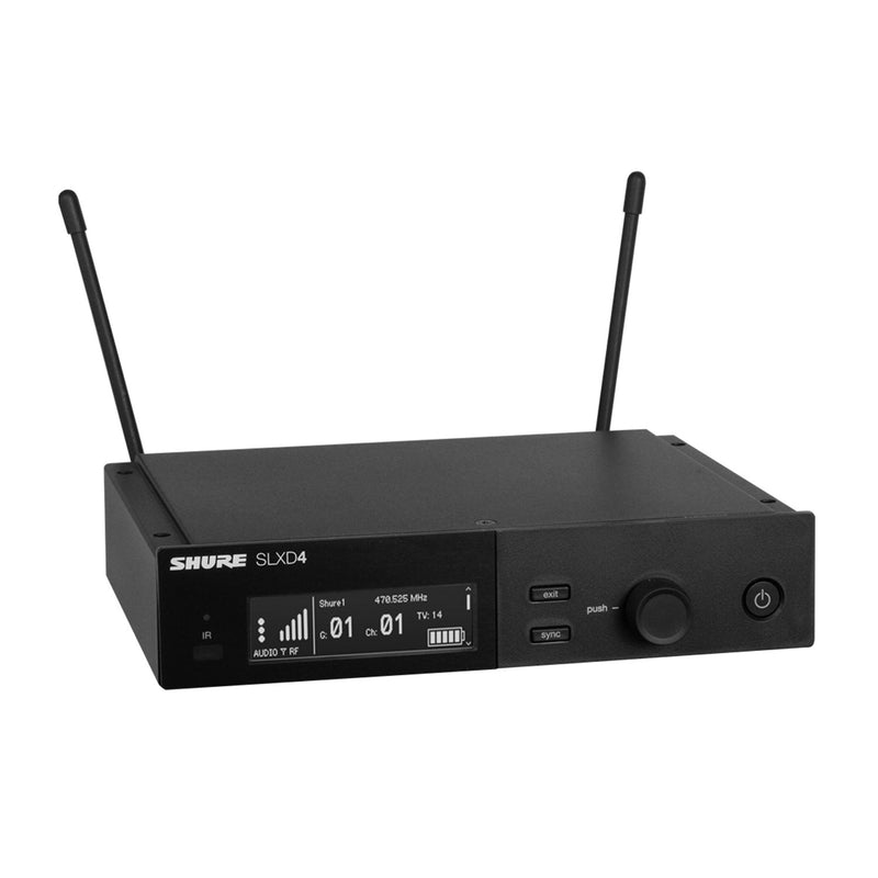 SLXD4 Digital Wireless Microphone Receiver with Antenna Attached