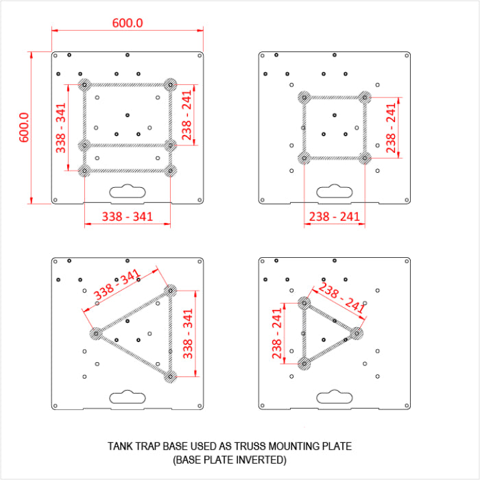 Tank Trap 3 Position - Black (T54265)