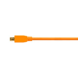 TetherPro 4.6m (15') USB-A to USB 2.0 Mini-B 5-Pin Tether Cable (High-Visibility Orange)