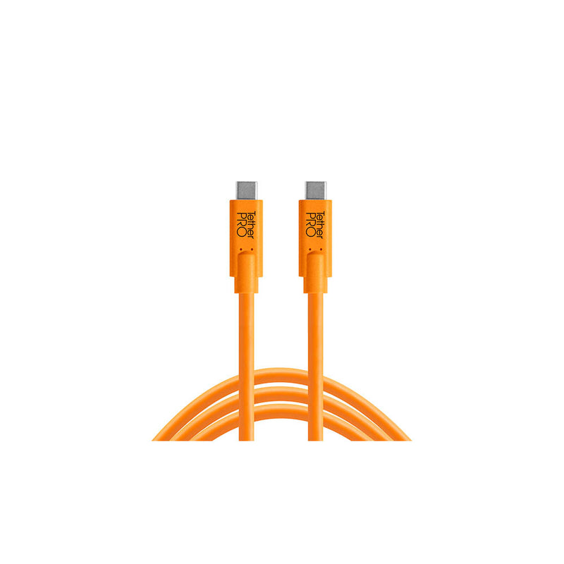 TetherPro 4.6m (15') USB-C to USB-C (High-Visibility Orange)