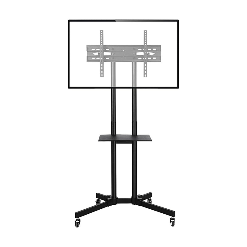 PiXAPRO Wheeled Mobile TV/Screen Stand with Accessory Tray