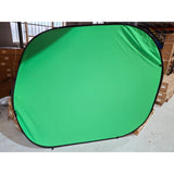 2x2.3m Dual-Sided Green/White Collapsible Twist Background Bent Frame on Green Side