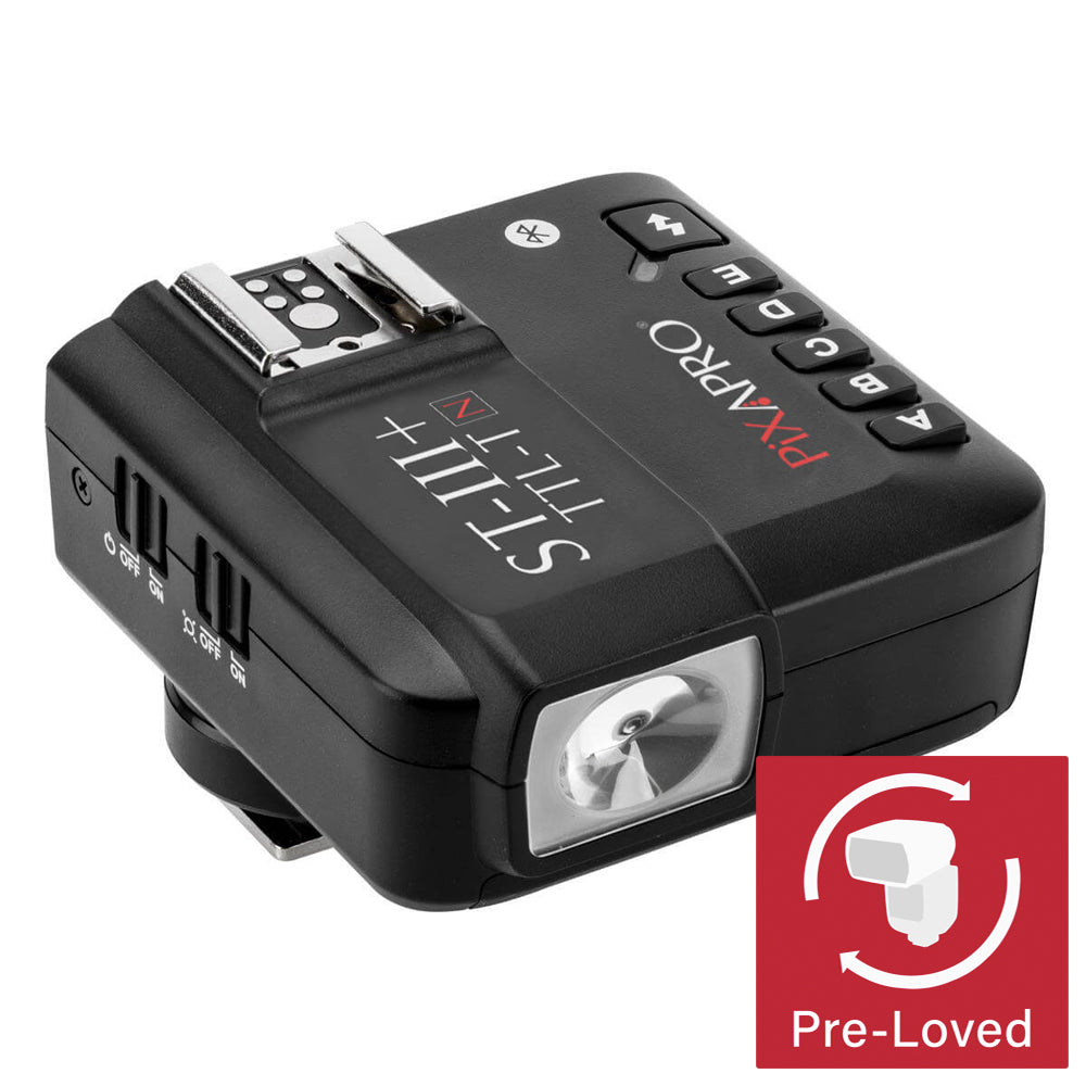 PRO ST-III Plus 2.4GHz TTL Flash Trigger with High-Speed Sync & Bluetooth (X2T) - Nikon