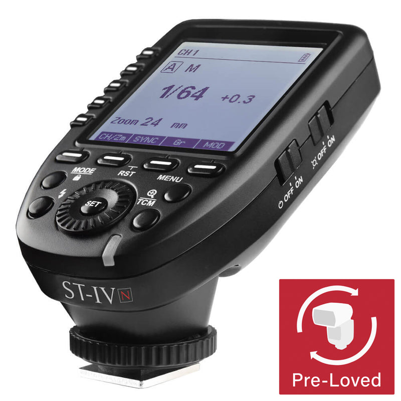 PRO ST-IV 2.4GHz Flash Trigger Wide LCD Display (Godox XPRO) - Nikon